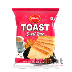 PRAN SWEET TOAST RUSK 300G  প্রাণ সুইট টোস্ট রাস্ক ৩০০ গ্রাম