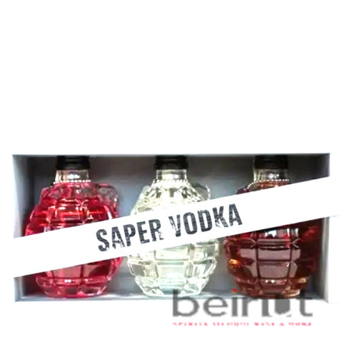 SAPER VODKA 3X 60CL PEAR , CRANBERRY , HERBAL SAPER VODKA 3X 60CL PEAR , CRANBERRY , HERBAL
