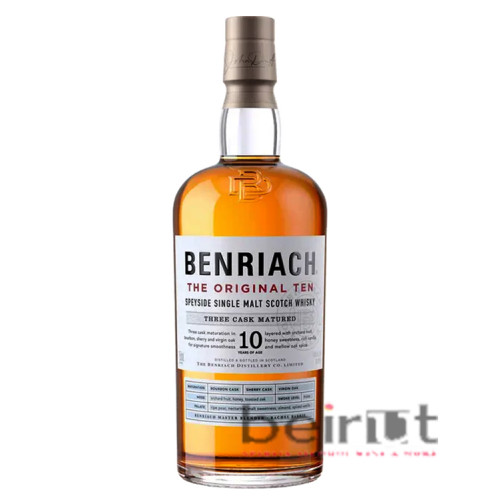 BENRIACH THE ORIGINAL TEN  10 YEARS + GLASS