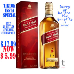 JHONNIE WALKER RED LABEL BLENDED SCOTCH SP