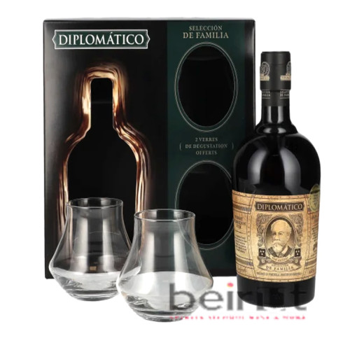 DIPLOMATICO SELECCION DE FAMILIA + 2 GLASSES