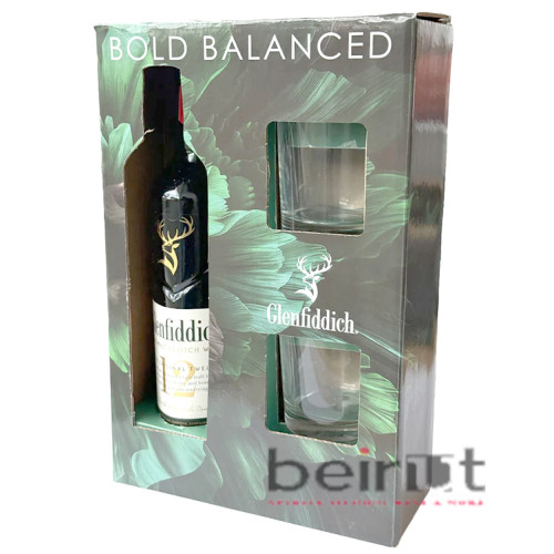 GLENFIDDICH 12 BOLD BALANCED + 2 GLASSES
