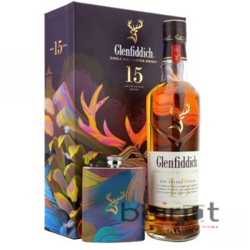 GLENFIDDICH 15 YEARS + FLASK GLENFIDDICH 15 YEARS + FLASK