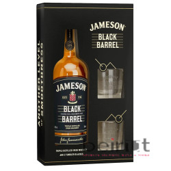 JAMESON BLACK BARREL + 2 GLASSES JAMESON BLACK BARREL + 2 GLASSES