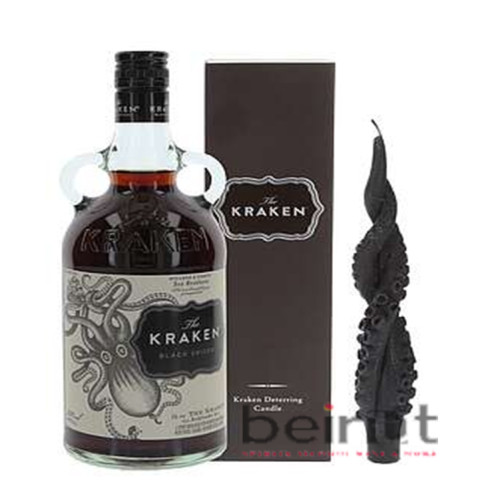 KRAKEN OUT OF THE DADRKNESS COMES THE LIGHT BLACK SPICED + CANDLE